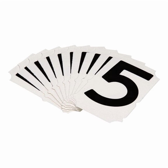 Brady Numbers and Letters Labels, PK 10 5050P-5