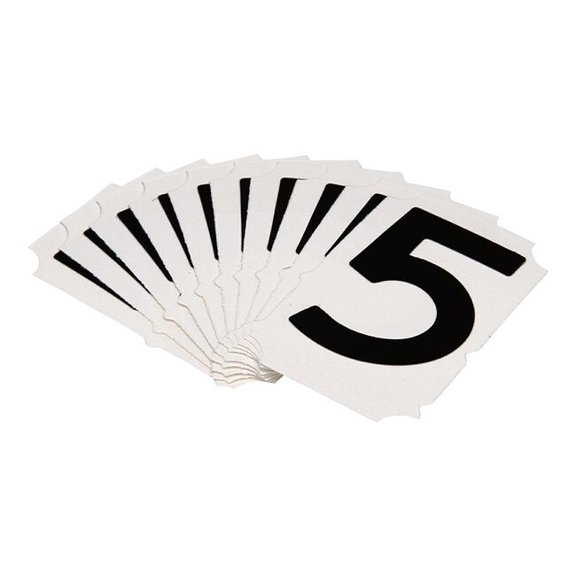 Brady Numbers and Letters Labels, PK 10 5050P-5