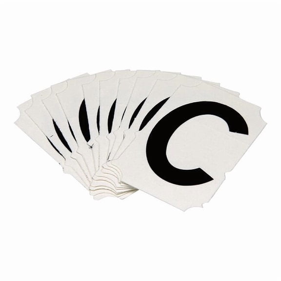 Brady Numbers and Letters Labels, PK 10 5050P-C