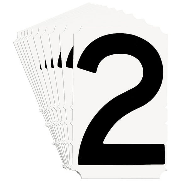 Brady Numbers and Letters Labels, PK 10 5180P-2