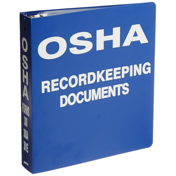 Brady OR323E Binder, OSHA Record Keeping Documents CA1