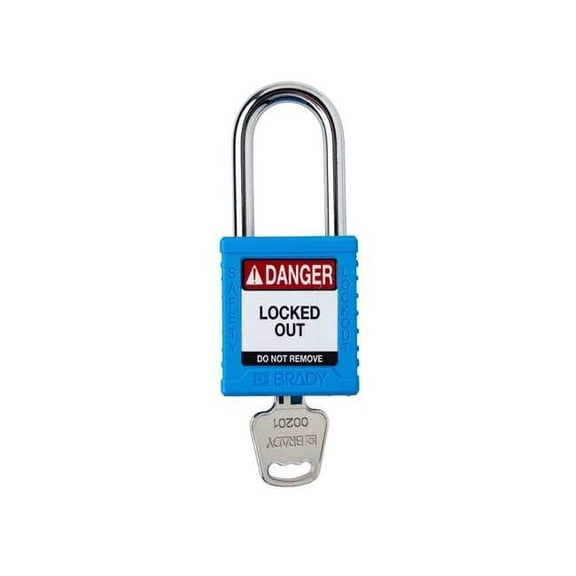 Brady Padlock,6 Pins,Blue SDPL-BLU-38ST-KD