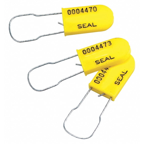 Brady Padlock Seal,Polypropylene,PK100 95175