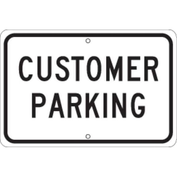Brady Parking Sign,10"H,14"W,Plastic 25847