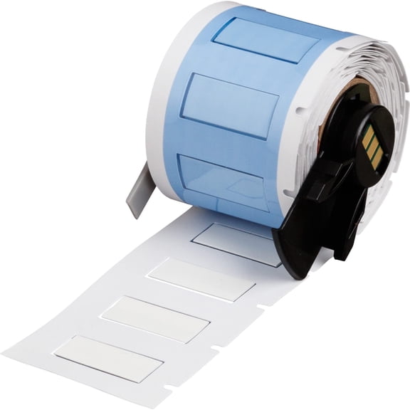 Brady PermaSleeve Heat Shrink Wire and Cable Labels for M610, M611, M710, BMP61, and BMP71 Printers - 0.25" Dia x 1", White. M6-250-1-342-WT CA3