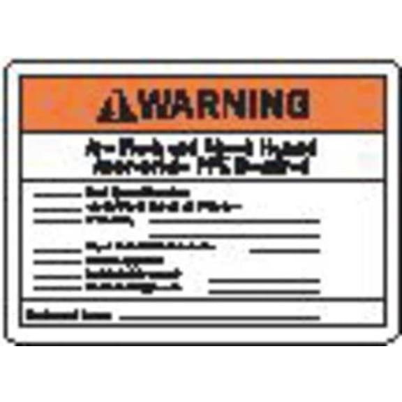 Brady Permanent Adhesive Lbl,3.5inx5in,PK5  121072