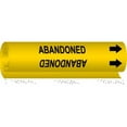 thumbnail image 1 of Brady Pipe Marker,Abandoned,5 in H,8 in W 5622-O, 1 of 1