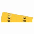 thumbnail image 1 of Brady Pipe Marker, Adhesive, Black, Vent, PK5, 7295-4-PK 7295-4-PK, 1 of 1