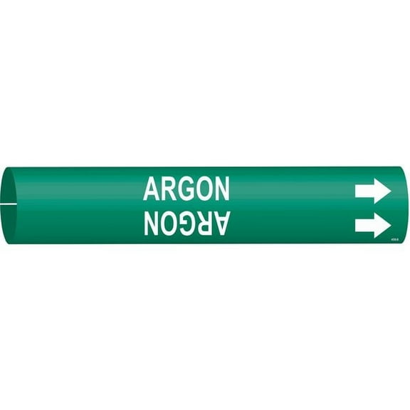 Brady Pipe Marker,Argon,7/8 in H,7/8 in W 4006-B
