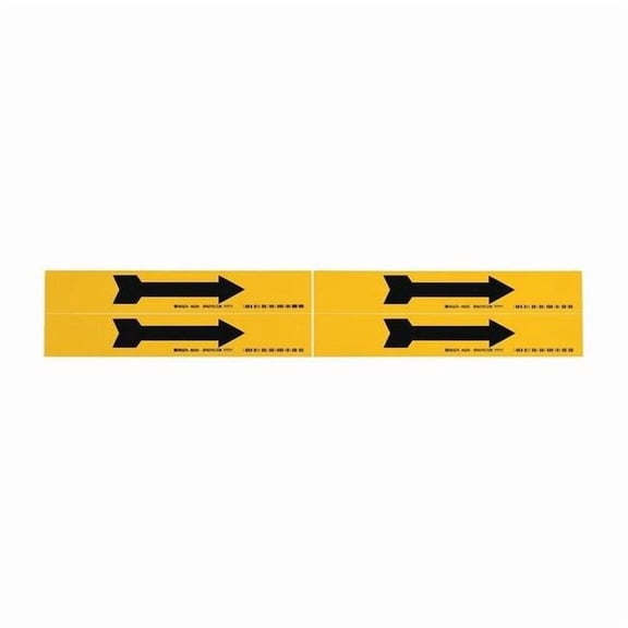 Brady Pipe Marker,(Arrow),1 1/8in H,7in W 93242