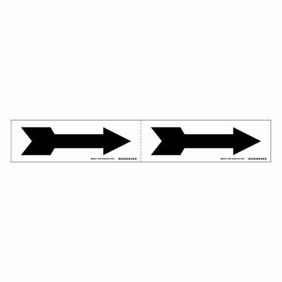 Brady Pipe Marker,Direction Arrow,White, 76506 76506