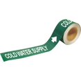 thumbnail image 1 of Brady Pipe Marker,Cold Water Supply,1in H 20414, 1 of 1