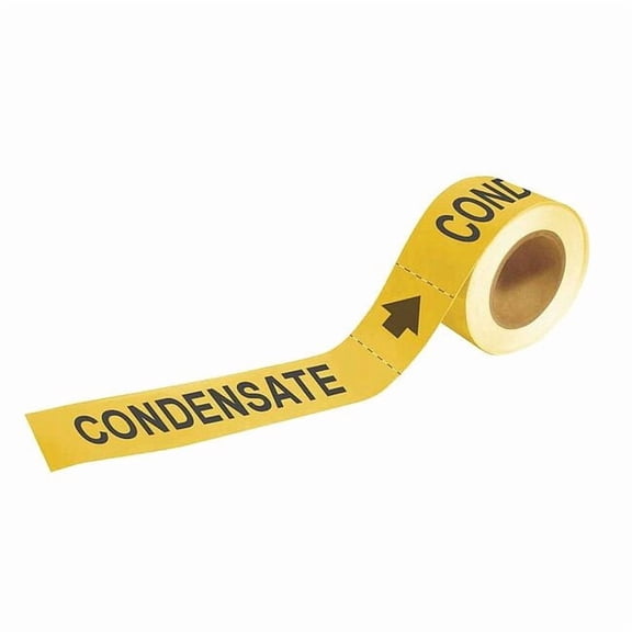 Brady Pipe Marker,Condensate,1in H,8in W 20417