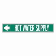 Brady Pipe Marker,Hot Water,65/Roll Markers 109276