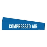 Brady Pipe Marker,White,Compressed Air,PK5, 7060-1-PK 7060-1-PK