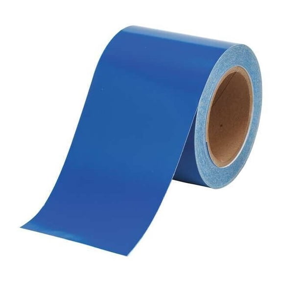 Brady Pipe Marking Tape,Blue,4in W,90ft Roll L 36289