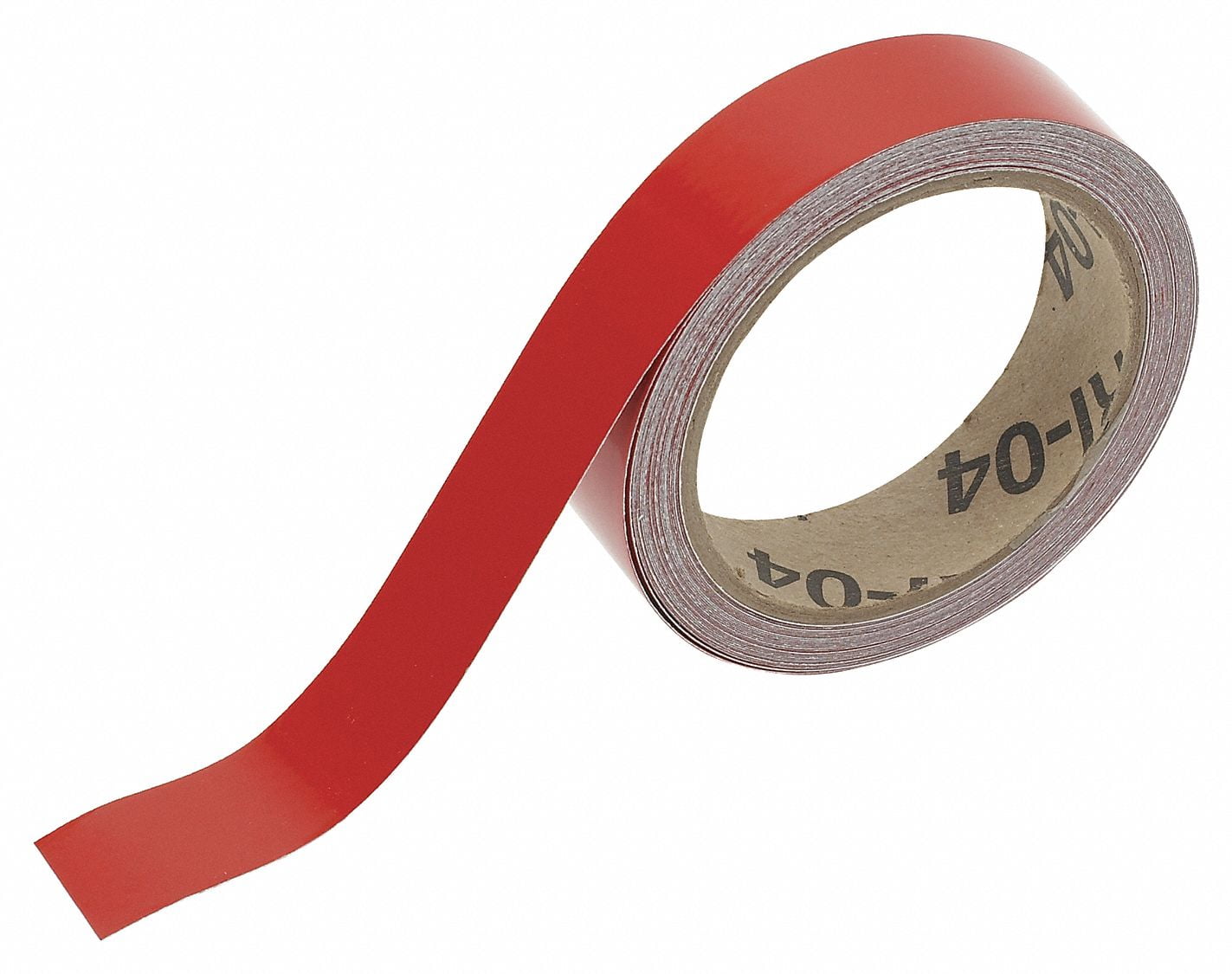 Brady Reflective Banding Tape, Red, Vinyl, 1" x 30 ft. Red  Vinyl  105974