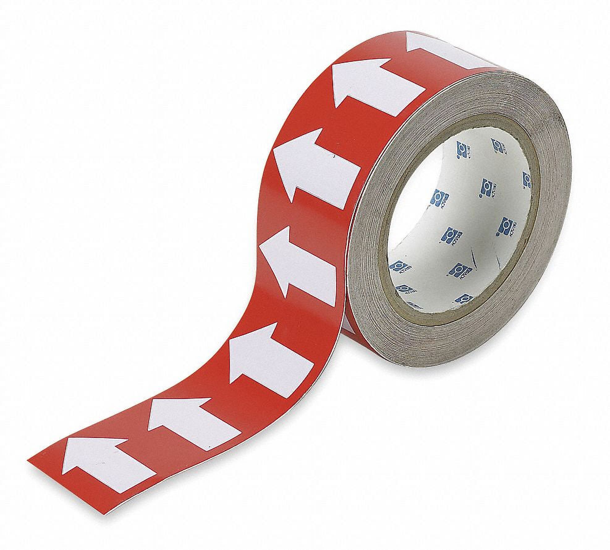 Brady Pipe Marking Tape,Red,1in W,90ft Roll L 91426