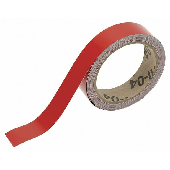 Brady Pipe Marking Tape,Red,2in W,30ft Roll L 105980