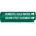 thumbnail image 1 of Brady Pipe Mrkr,Domestic Cold Water,1/2to1-3/8 5673-O, 1 of 1