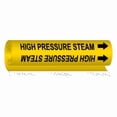 thumbnail image 1 of Brady Pipe Marker,High Pressure Steam,Yellow, 5706-II 5706-II, 1 of 2