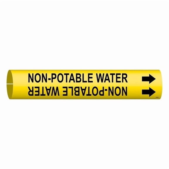 Brady Pipe Mrkr,Non-Potable Water,1-1/2to2-3/8, 4102-B 4102-B