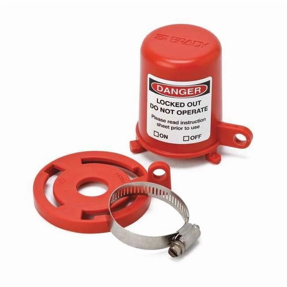 Brady Plug Valve Lockout,Fits 29/32 to 1-3/8In 113232
