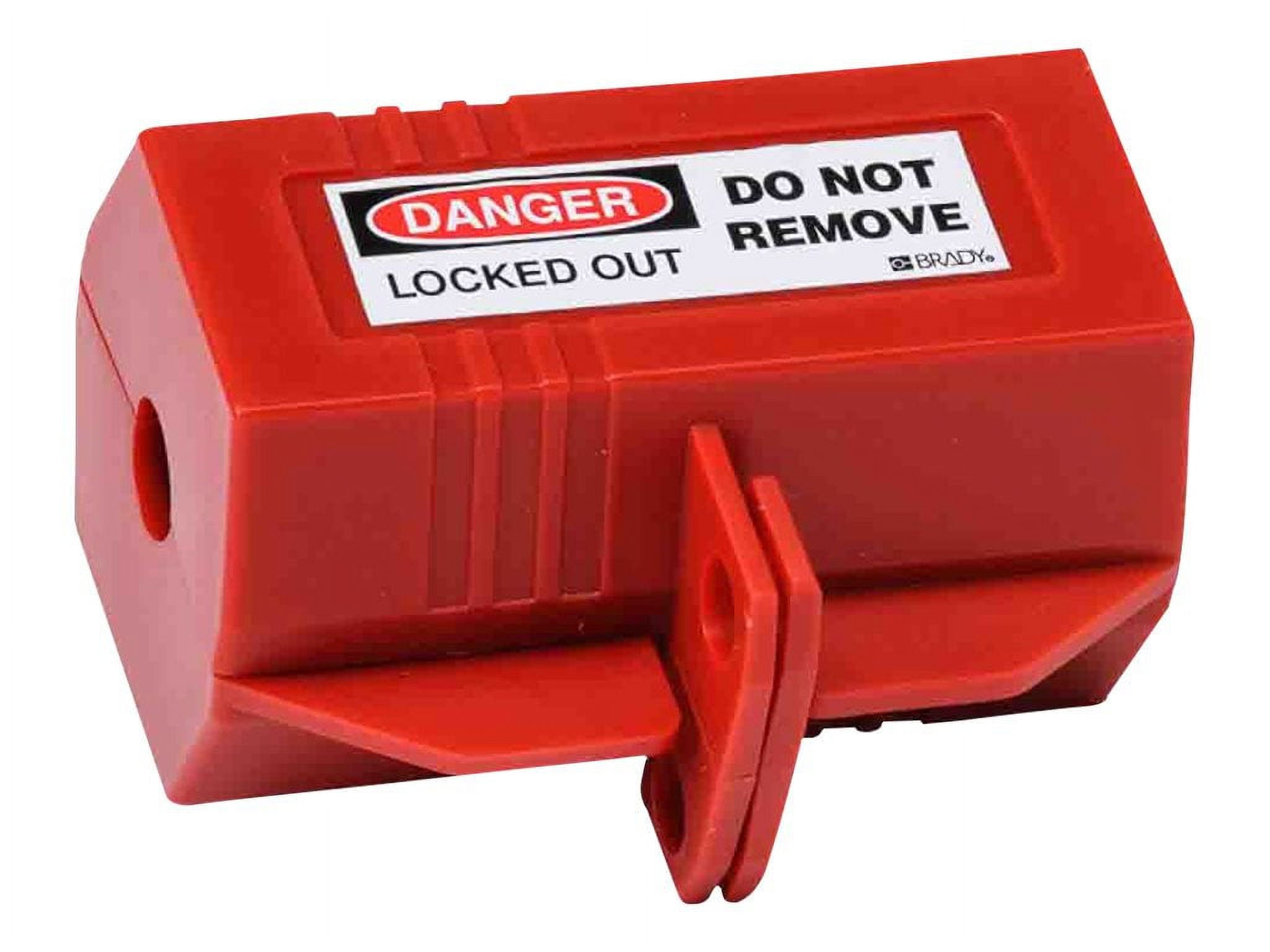 Brady - Plug lockout - red - Walmart.com