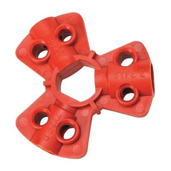 Pneumatic Fitting Lockout, Red, Isoplast Polymers, 6 Max. No. of Padlocks, 1/4 in Max. Shackle Dia.