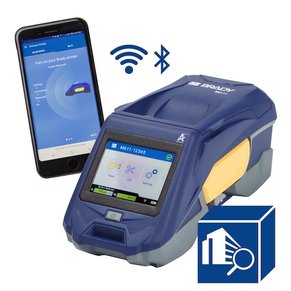 Brady Portable Label Printers,4 1/2" W,3.6 lb M611-SFID