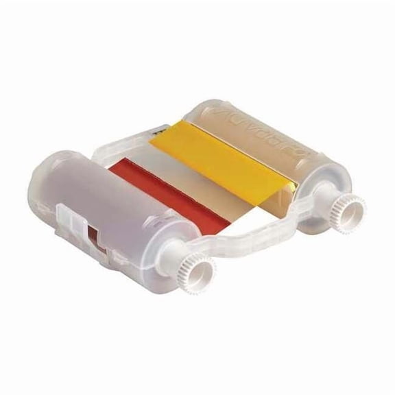 Brady Printer Ribbon,Blk/Red/Grn/Yllw,200 ft.L B30-R10000-KRYG-8