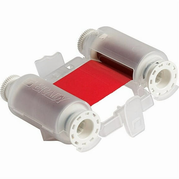 Brady Single-ColorPrinterRibbon,Red,150ftL M7-R10000-RD