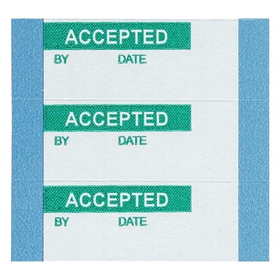 Brady Quality Control Labels 0.625" H x, PK 25 WO-2-PK