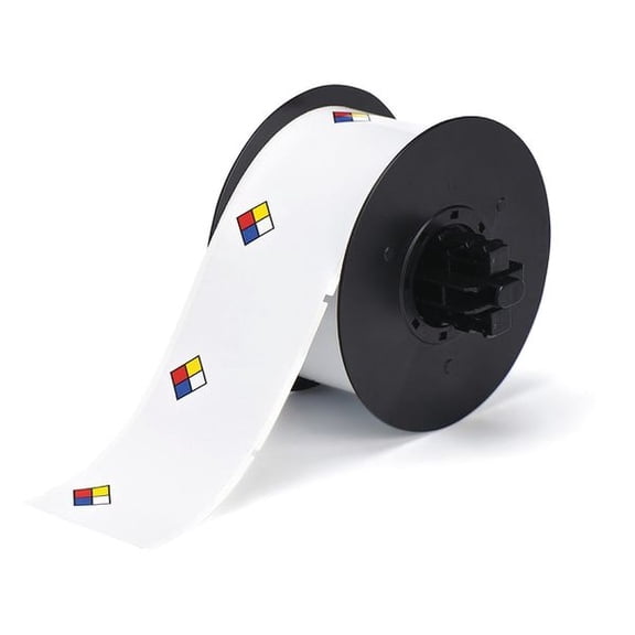 Brady RTK Label,Red/Yellow/Blue/White,2.250 In B30-244-595-NFPA