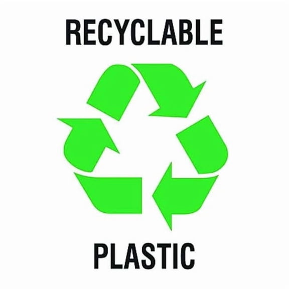 Brady Recycle Label,5 in x 5 in,Vinyl,PK5 20640FLS