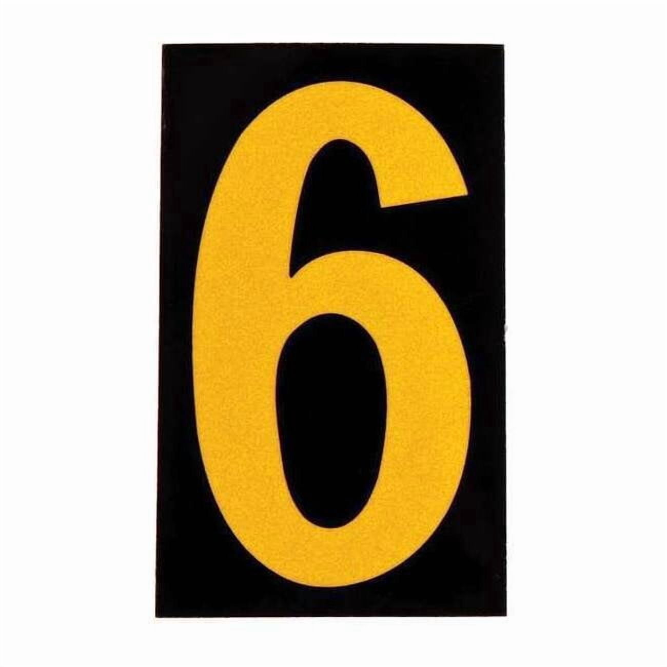Brady Reflective Numbers And Letters,6,PK25 5905-6