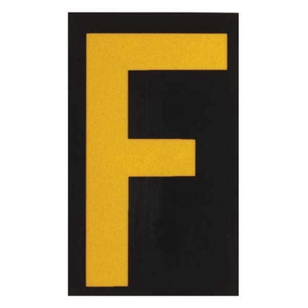 brady 5000-f reflective numbers and letters, f, pk 25