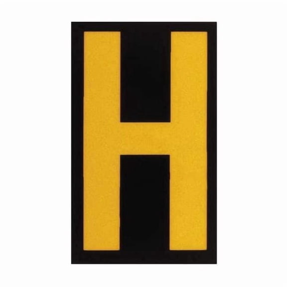 Brady LetterLabel,1-7/8inH,1-3/8inW,PK25 5890-H