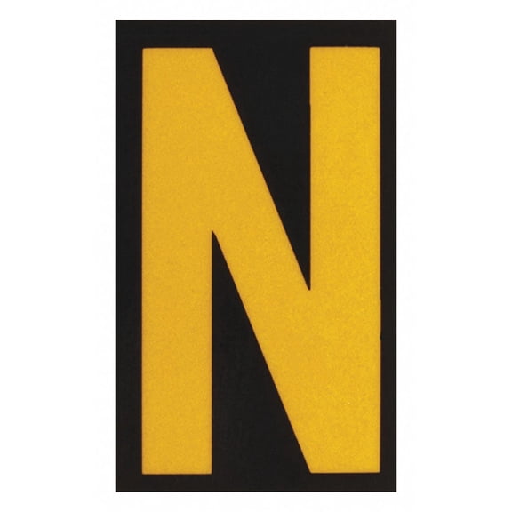 Brady Reflective Numbers And Letters,N,PK25  5000-N