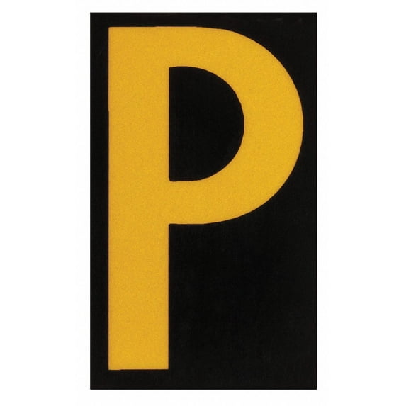 Brady Reflective Numbers And Letters,P,PK25 5890-P