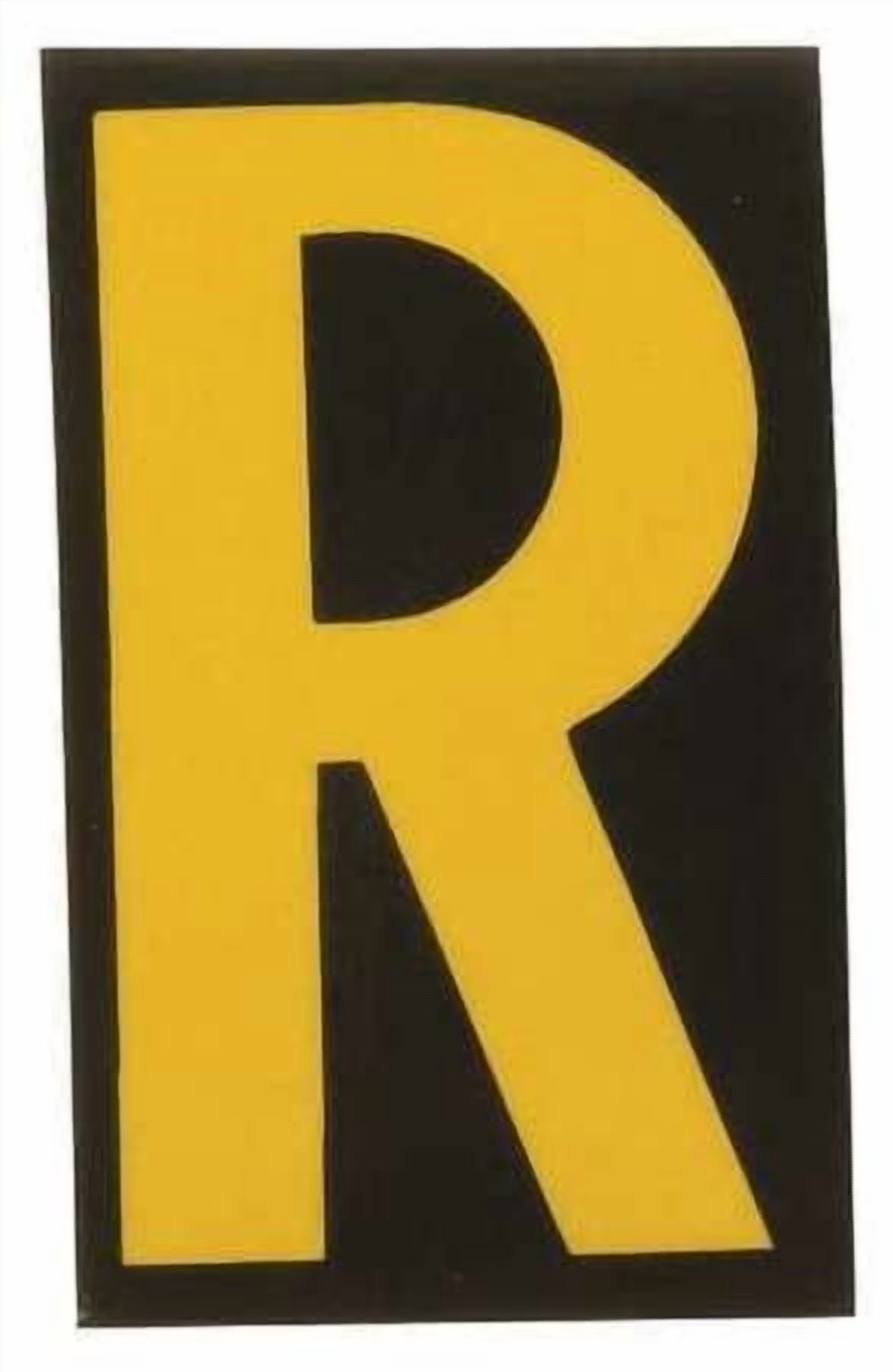 Reflective Numbers And Letters,R,PK25 BRADY 5890-R