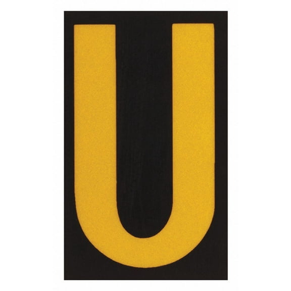 Brady Reflective Numbers And Letters,U,PK25 5000-U