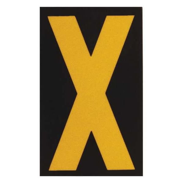 Brady Reflective Numbers And Letters,X,PK25 5000-X