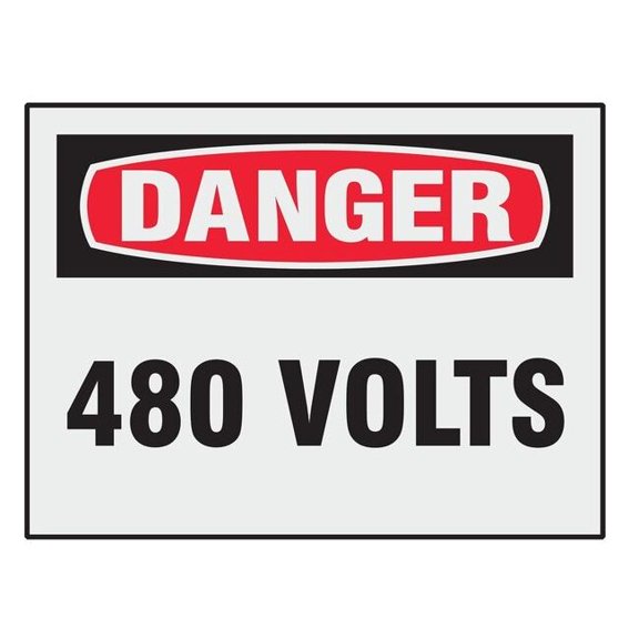 Brady Danger Label,Electrical Hazard,PK8, 21000LS 21000LS