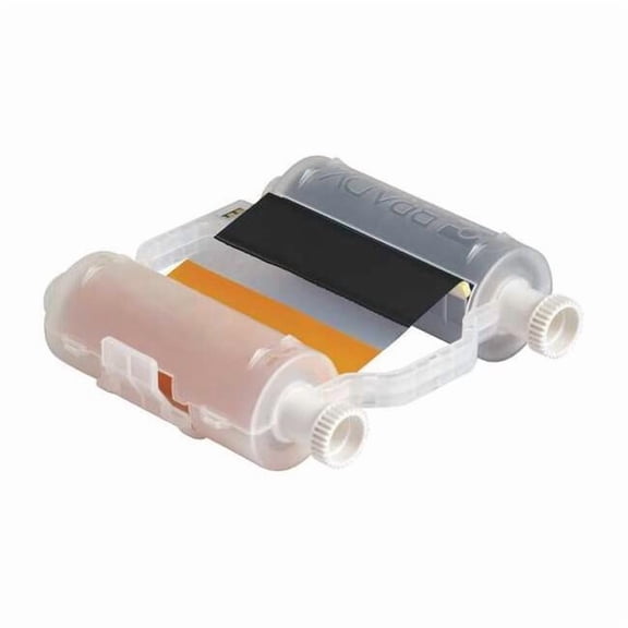 Brady Ribbon, 4-21/64" W, 200 ft. L, Black/Orange B30-R10000-KO-8