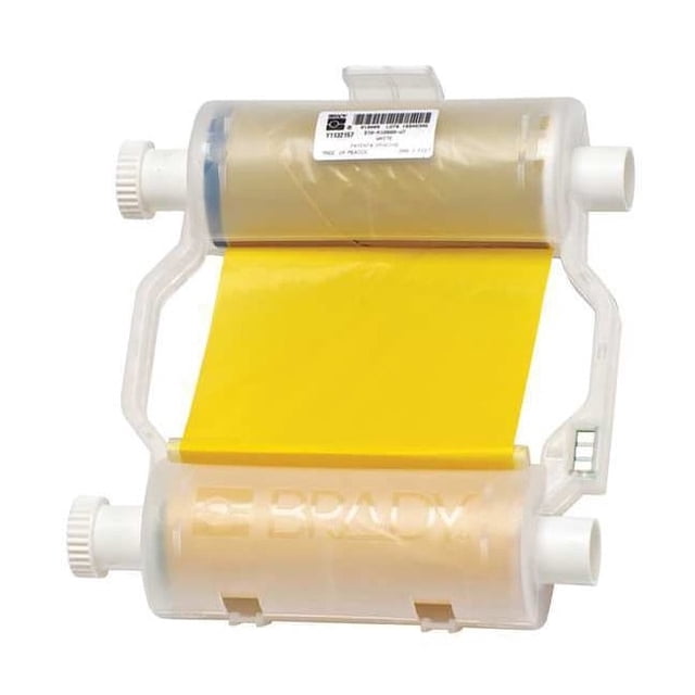 Label Printer Ribbon, B30 Series, Yellow, 4.33 in W x 200 ft L ...