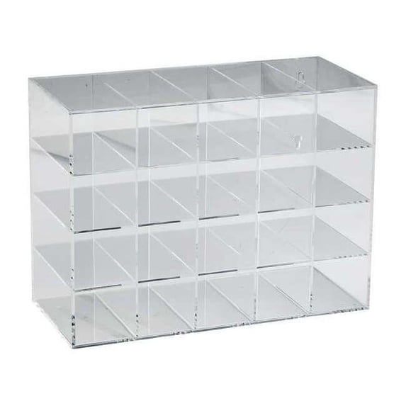 Brady Safety Glasses Holder, Clear, Acrylic GH20N