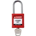 thumbnail image 1 of Brady Worldwide B3113096 Safety Lockout Padlock - Keyed Different 1.5 in. Plastic & Steel, Red, 1 of 1