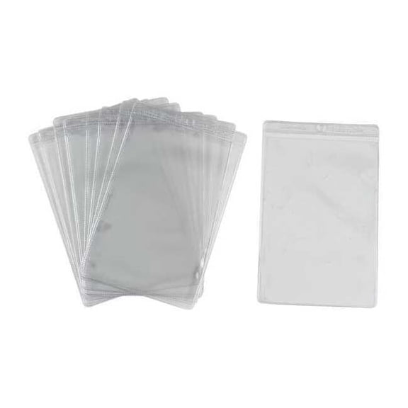 Brady Shop Envelope, Vinyl, 8 1/2 in H x 5 1/2 in W, Clear, 10 PK 81764