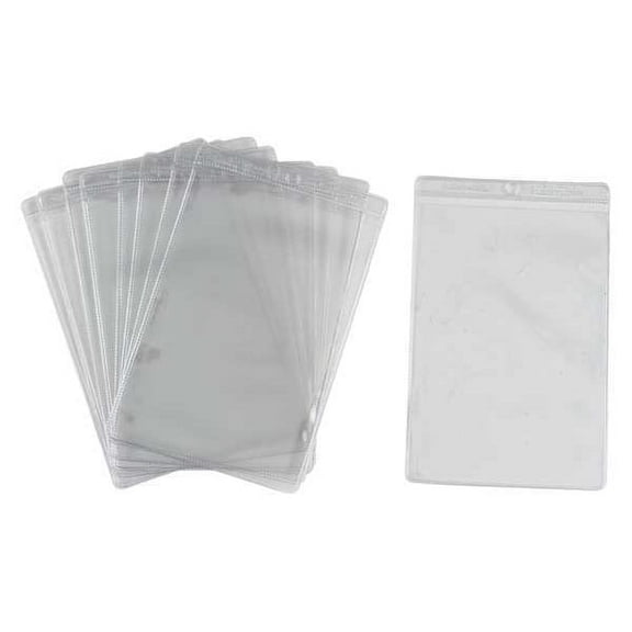Brady Shop Envelope, Vinyl, 8 1/2 in H x 5 1/2 in W, Clear, 10 PK 81764